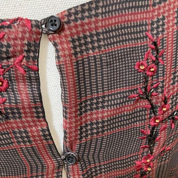 NWT Free People Fallen Flowers Midi Dress Embroidered Beaded size 2 - Picture 12 of 14